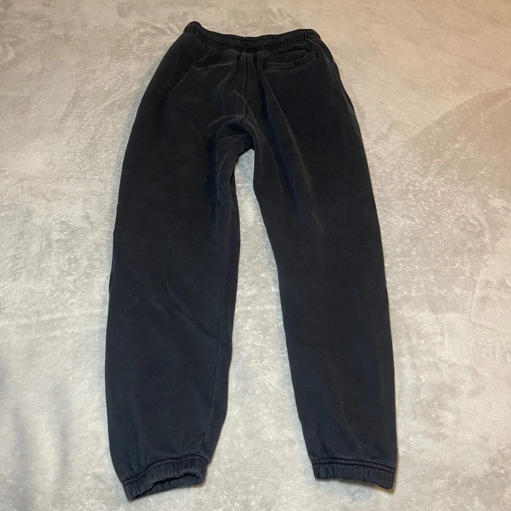 Nike Air Jordan Sweatpants Mens Black Medium Flight Fleece Graphic Joggers Gym
